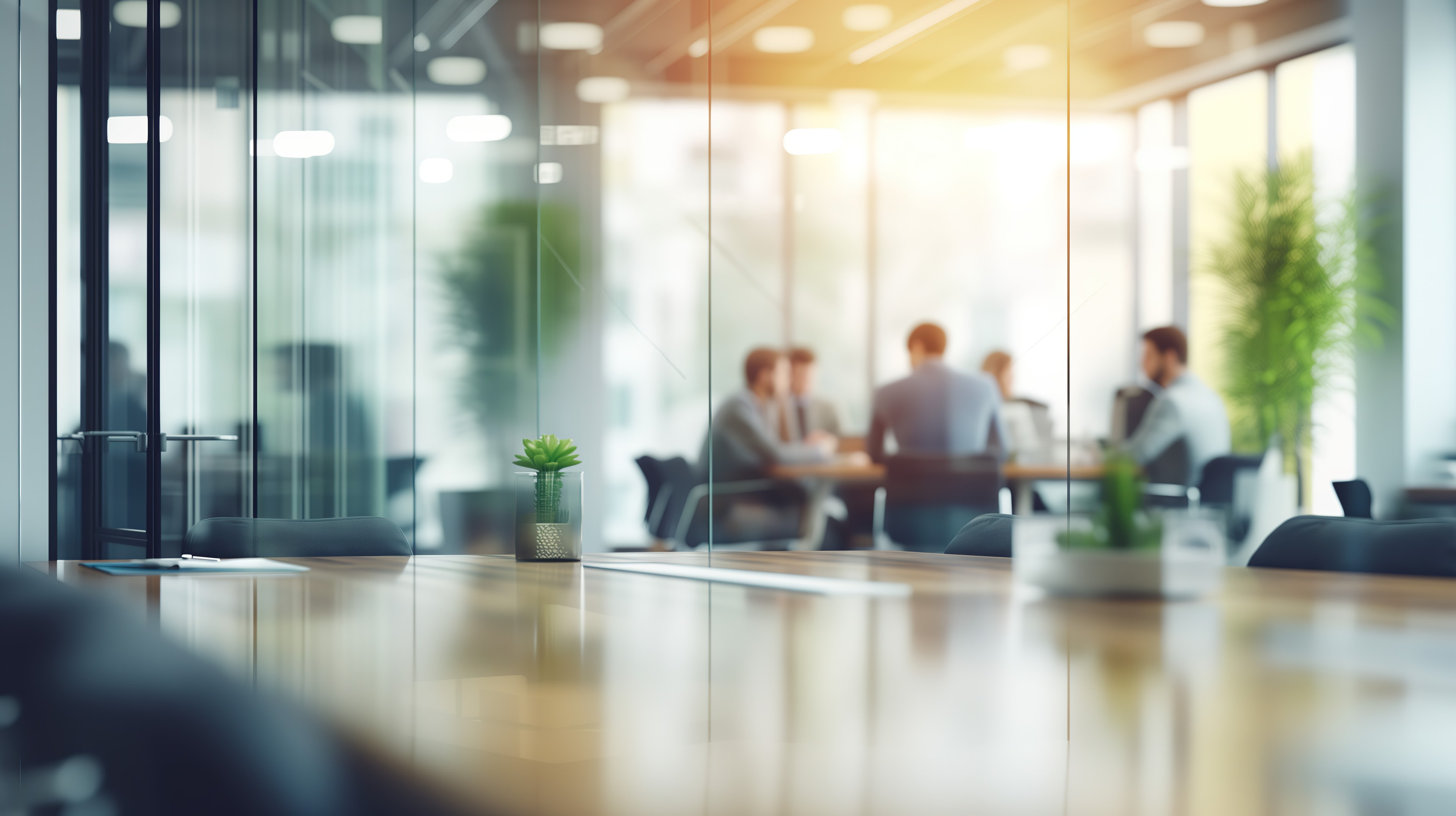 Business consultants collaborating in a contemporary office